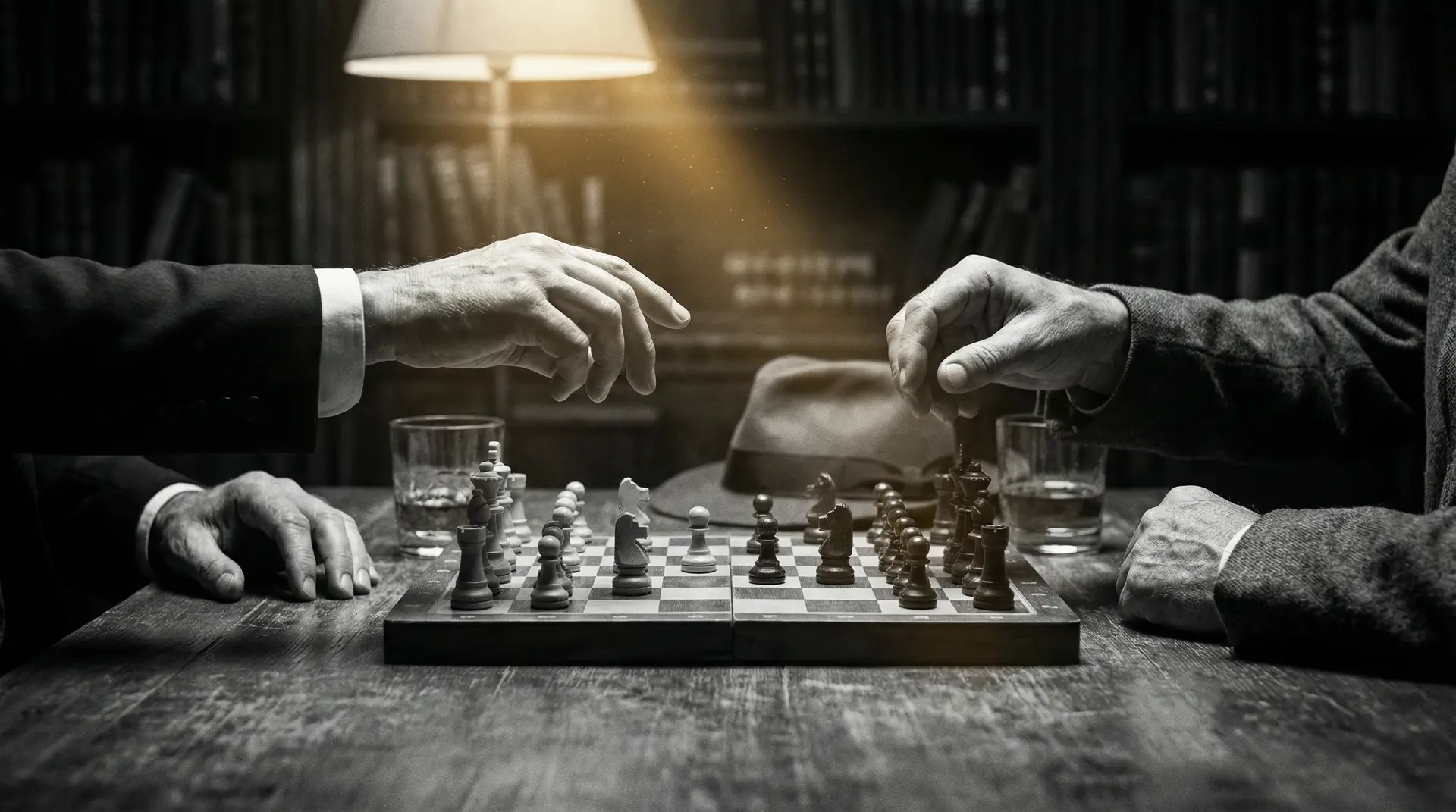 水稀美里 艺术探索系列 - 非线性叙事，棋盘上的对弈象征命运的交错